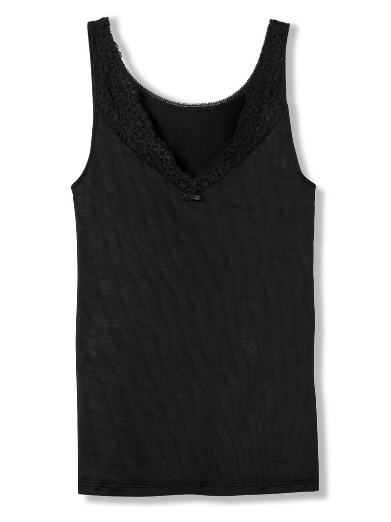 Schwarz Calida Sensual Secrets Tank Top Women Underwear | UNMLC-8734