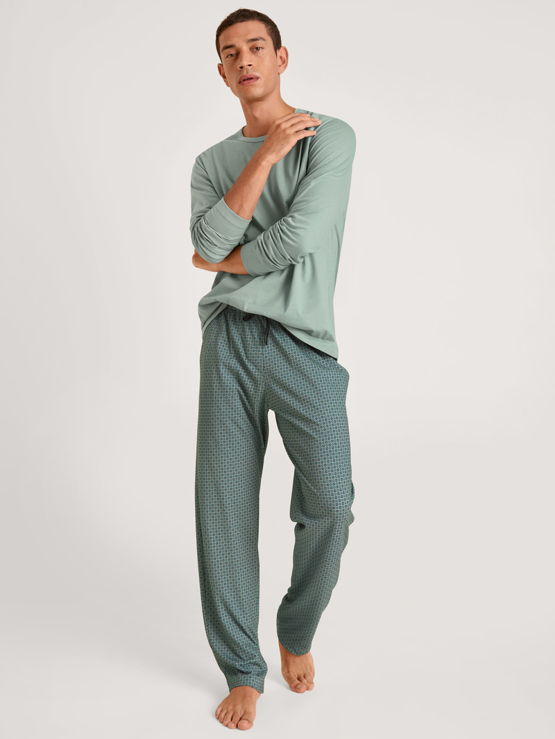 Slate Grey Calida Rmx Sleep Weekend Pants Men Sleepwear | IBHZR-0396