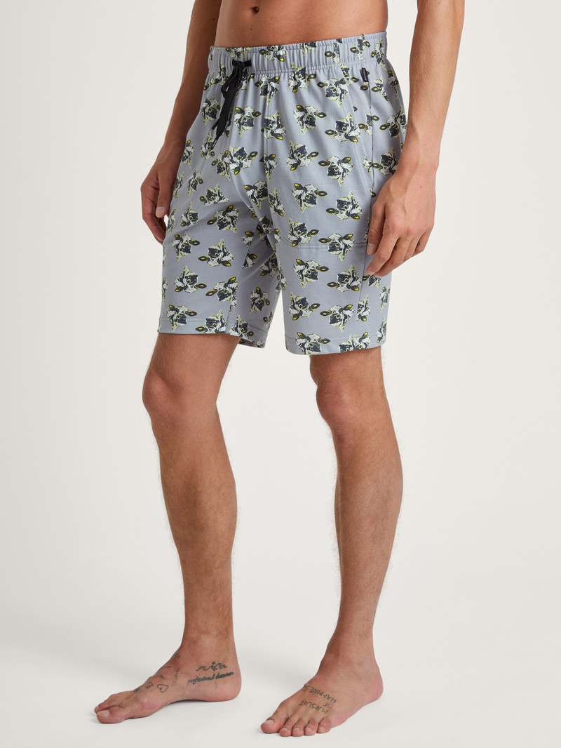 Sleet Grey Calida Rmx Sleep Leisure Bermudas Men Sleepwear | UAWGK-6407