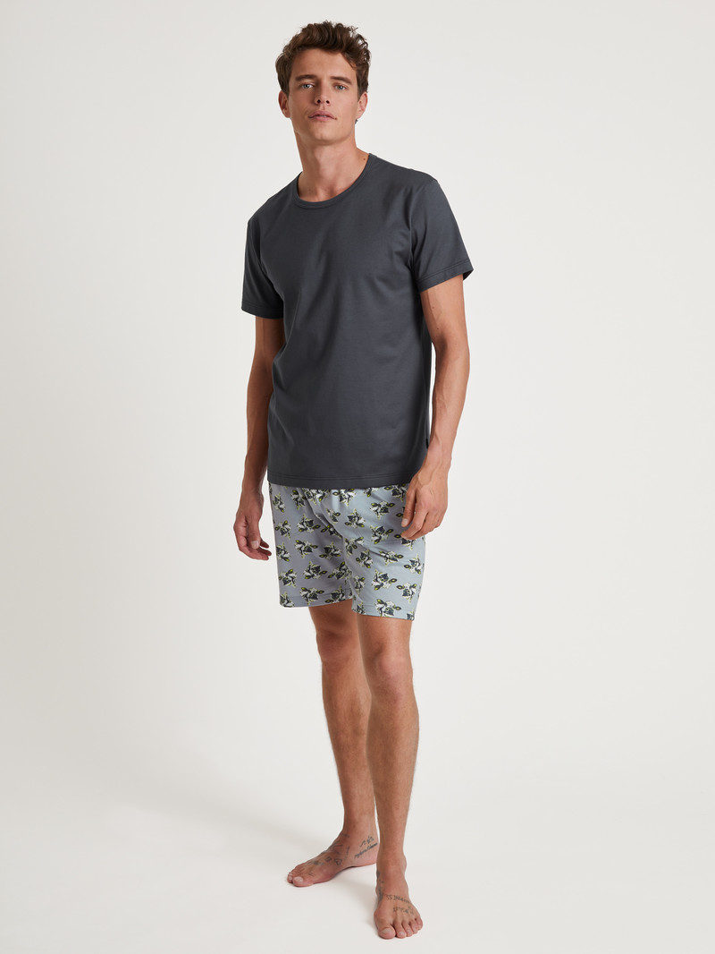 Sleet Grey Calida Rmx Sleep Leisure Bermudas Men Sleepwear | UAWGK-6407