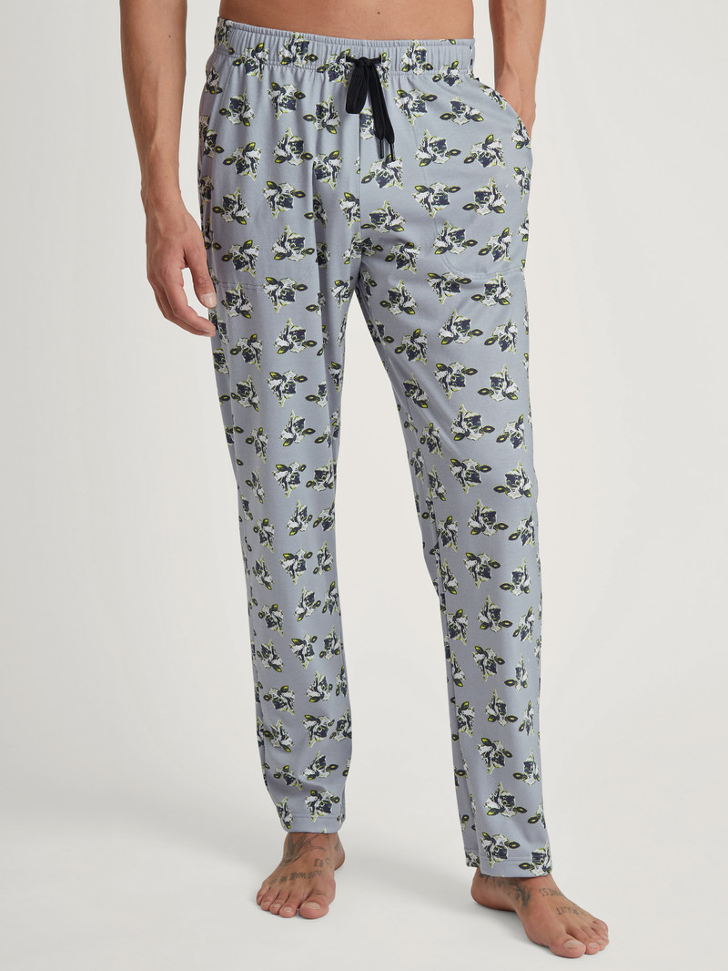 Sleet Grey Calida Rmx Sleep Leisure Pants Men Sleepwear | AXFLV-9647