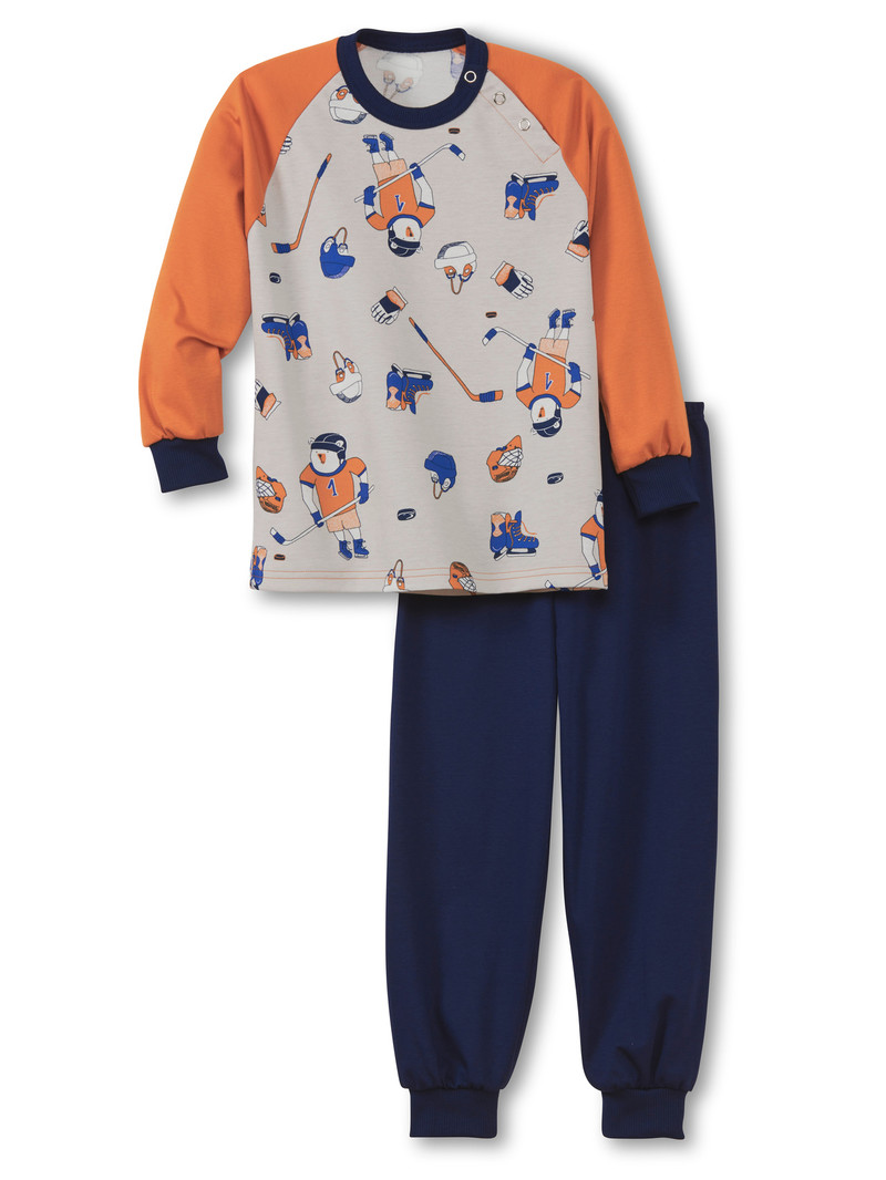 Smoked Paprika Calida Toddlers Hockey Pyjama With Cuff Kids\' Pyjama | XIMGF-9620