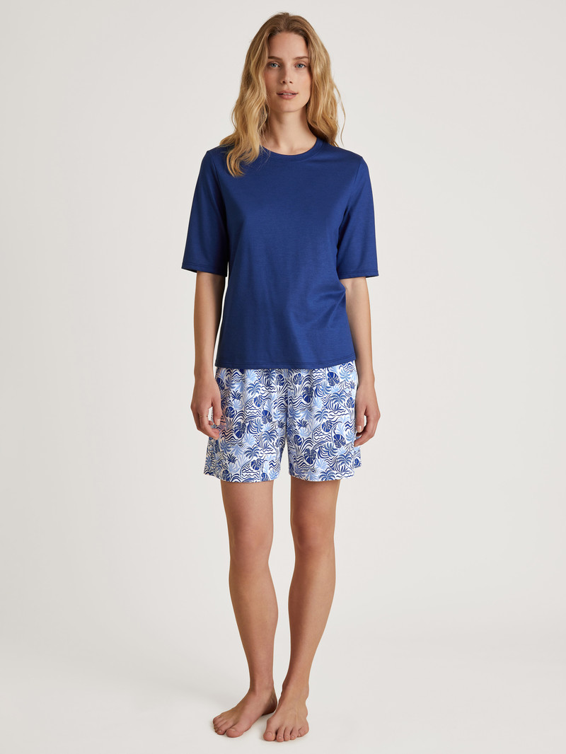 Sodalite Blue Calida Favourites Serenity Shorts Women Loungewear | LBKNO-8253