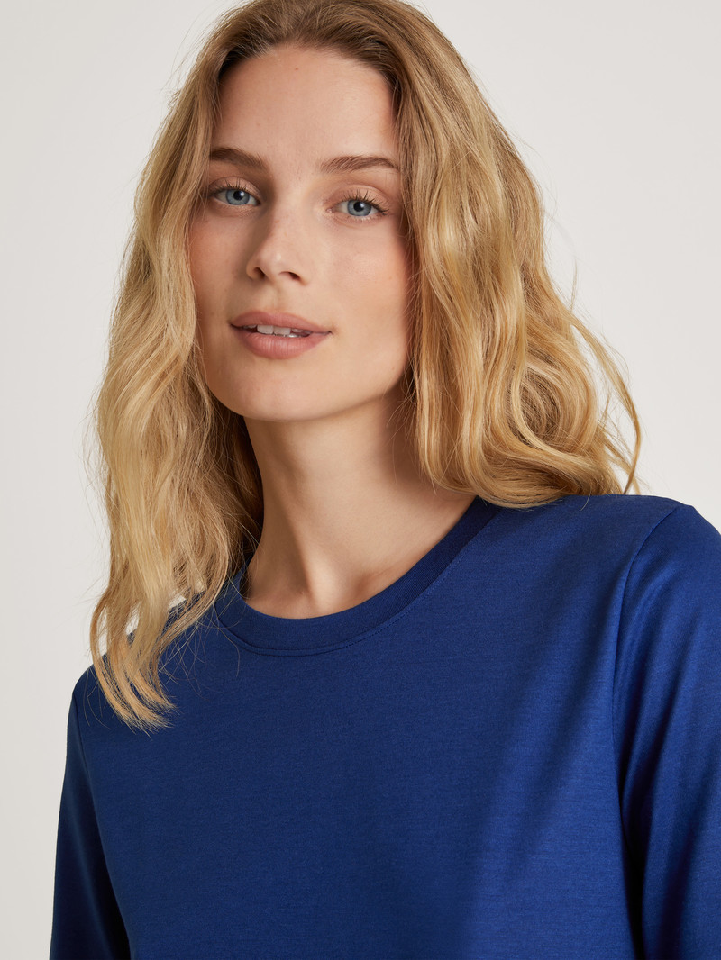 Sodalite Blue Calida Favourites Serenity Shirt Short Sleeve Women Loungewear | TNDBG-5384