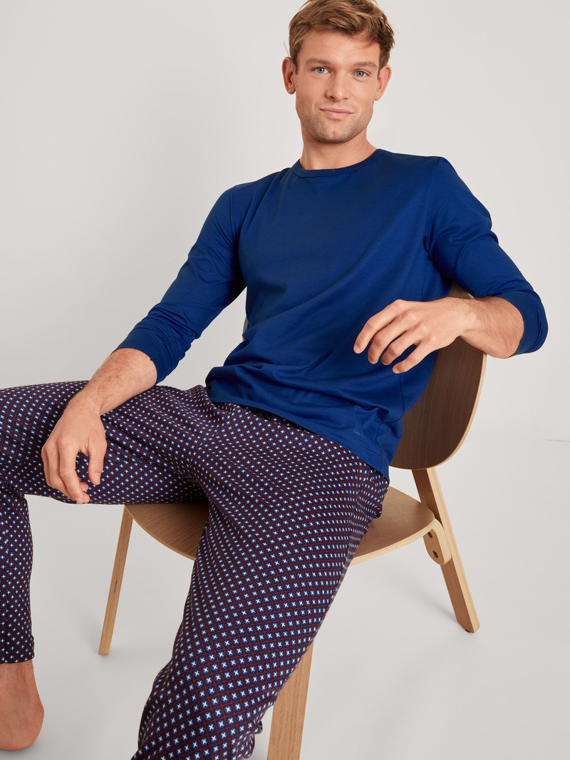 Sodalite Blue Calida Rmx Sleep Holiday Pants Men Sleepwear | LQDTA-3540