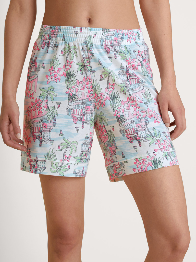 Star White Calida Amalfi Journey Shorts Women Summer Oufits | CQAIZ-7153