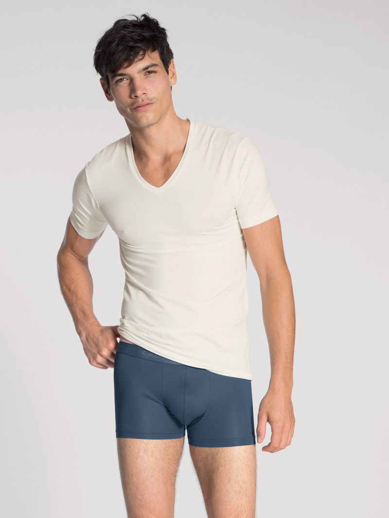 Star White Calida Circular Day T-shirt, Cradle To Cradle Certified® Men Underwear | QGCEM-7850