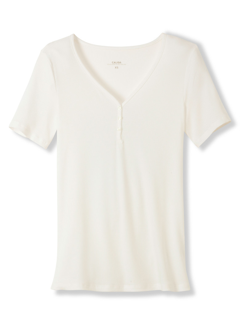 Star White Calida Favourites Dreams Shirt Short Sleeve Women Loungewear | SCVTA-8947