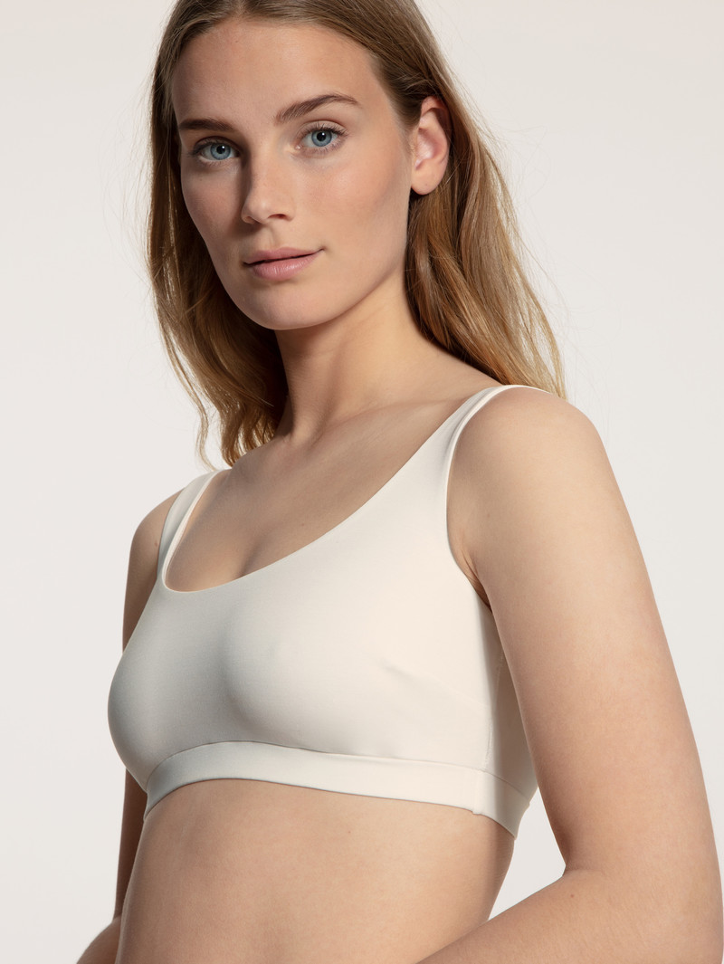 Star White Calida Natural Skin Bustier, Cradle To Cradle Certified® Women Yoga | KCJTN-3581