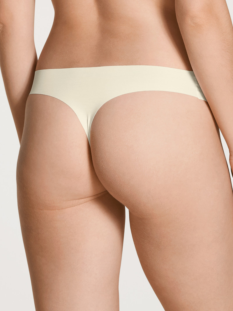 Star White Calida Natural Skin String Women Underwear | JPRUI-1906