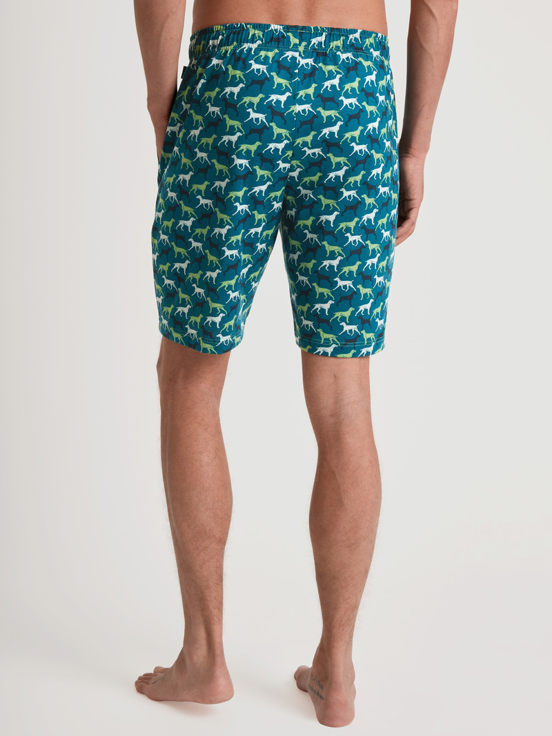 Stone Green Calida Rmx Sleep Weekend Bermudas Men Sleepwear | MPUHV-0417