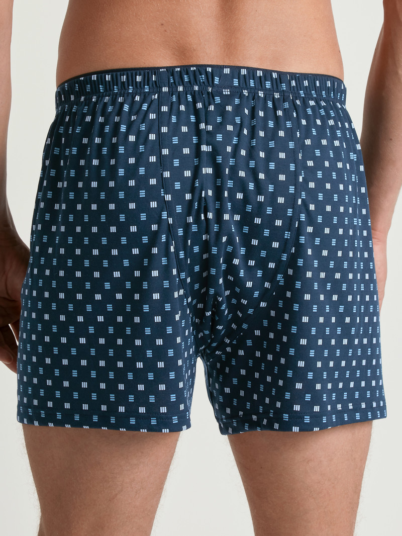 Storm Blue Calida Cotton Choice Boxer Shorts Men Underwear | OHJBE-9570