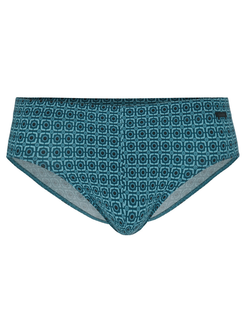 Storm Blue Calida Grafic Cotton Brief Men Underwear | LSNFH-1793