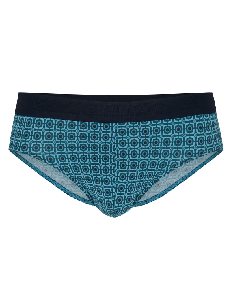 Storm Blue Calida Grafic Cotton Brief Men Underwear | AMWCO-5476