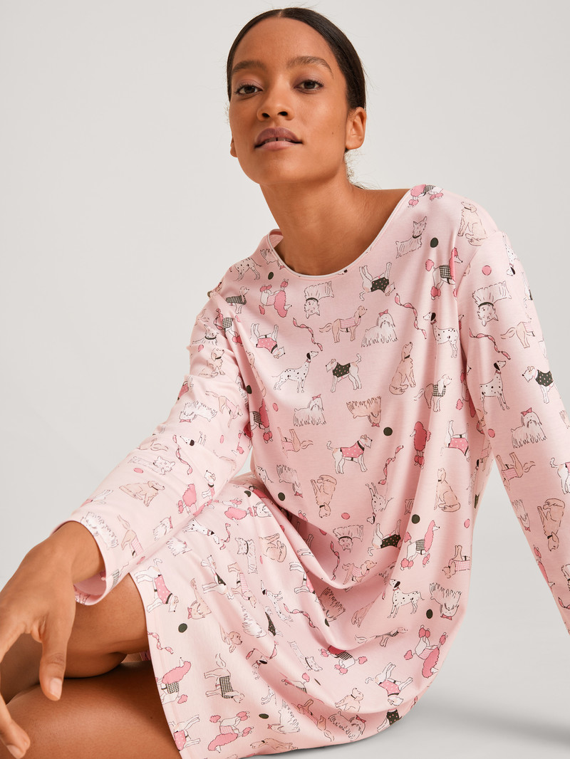 Strawberry Ice Calida Dog Dreams Nightdress Women Sleepwear | IMGCJ-2649