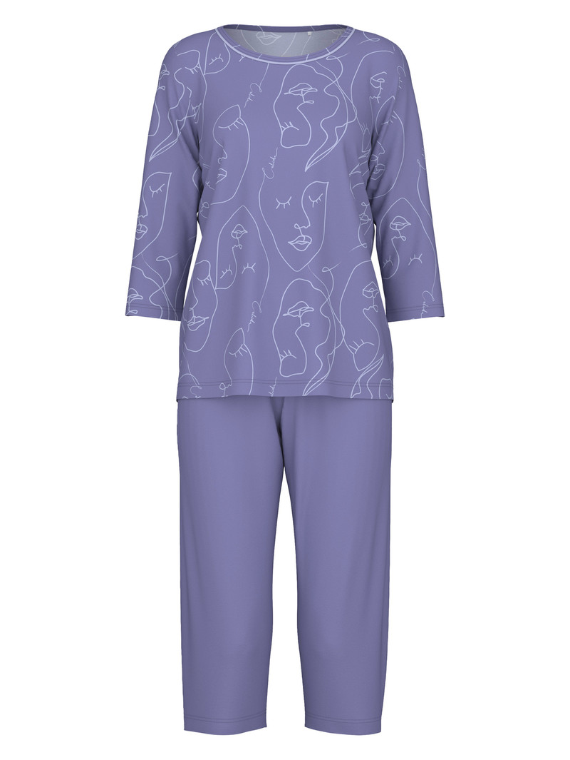 Twilight Purple Calida Night Lovers 3/4 Pyjama Women Sleepwear | VNRTX-2056