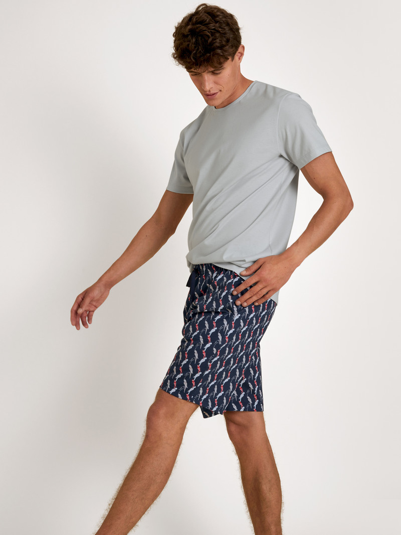 Ultimate Grey Calida Rmx Sleep Time Off Bermudas Men Summer Outfits | INZBX-9518