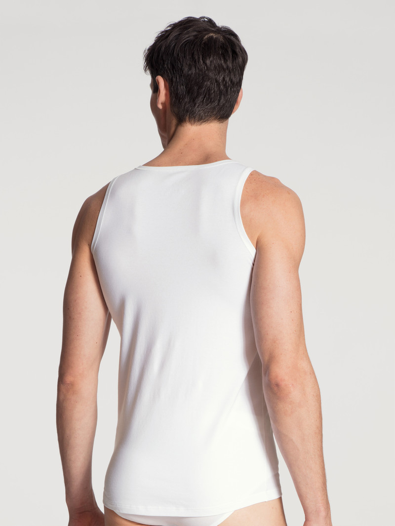 Weiss Calida Cotton Code Athletic Shirt Men Underwear | QZVGT-7659