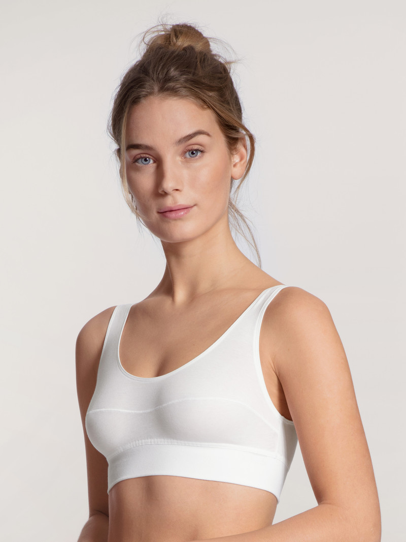 Weiss Calida Elastic Bustier Women Yoga | IBTNL-5439