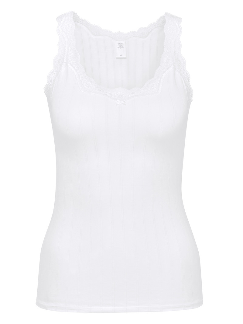 Weiss Calida Etude Toujours Tank Top Women Underwear | YRTWB-2807