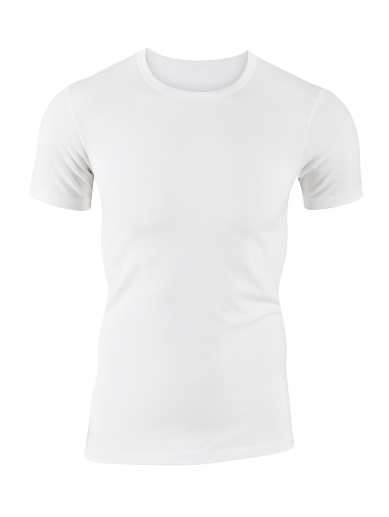 Weiss Calida Evolution T-shirt Men Underwear | SIKXJ-8106