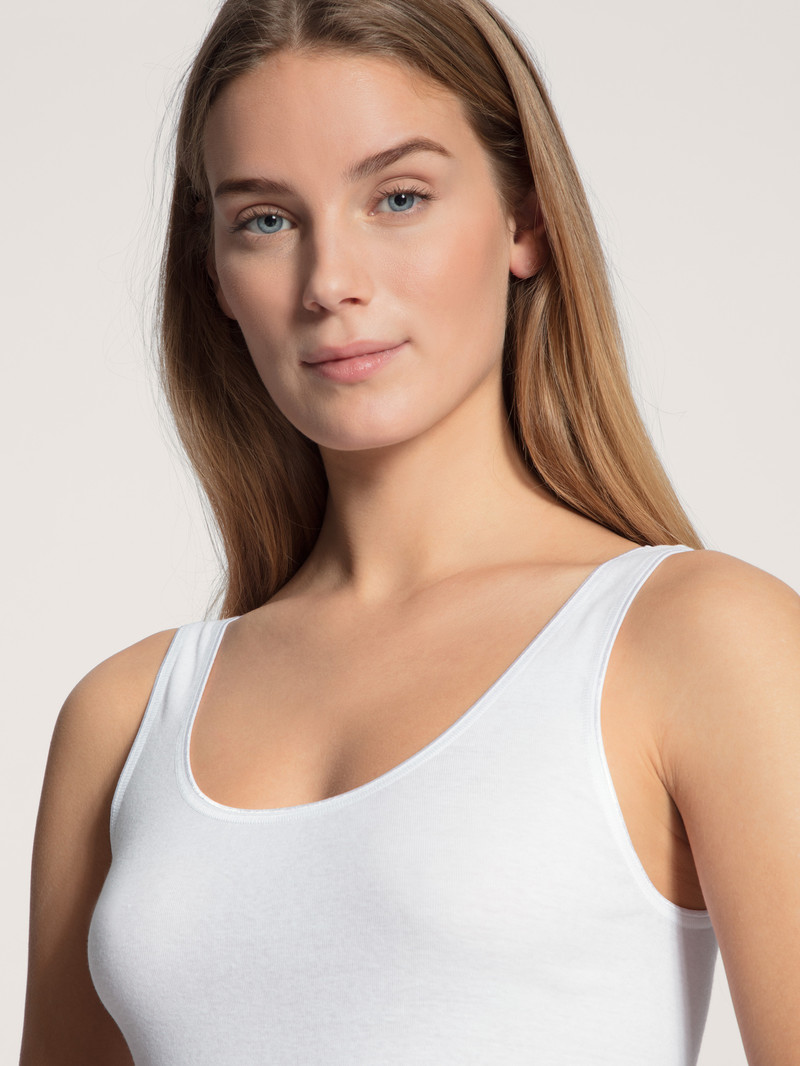 Weiss Calida Iconics Tank Top Women Underwear | ZCQRX-0314