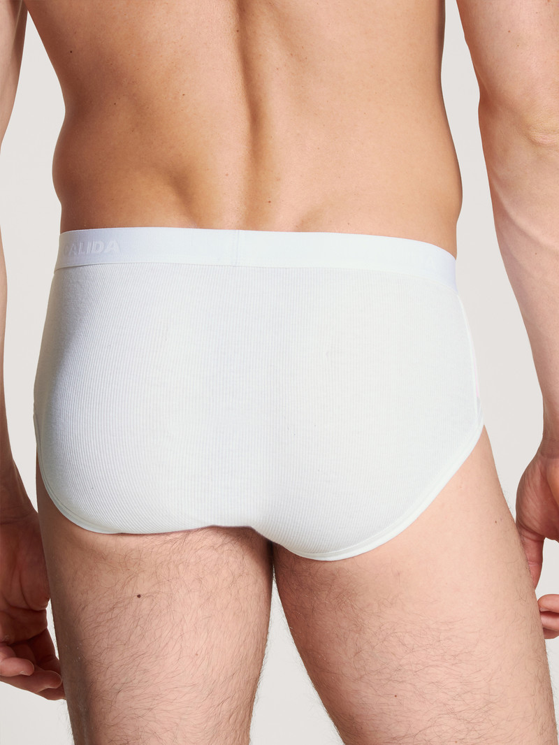 Weiss Calida Natural Benefit Briefs In A Double Pack Men Underwear | LERKB-2361