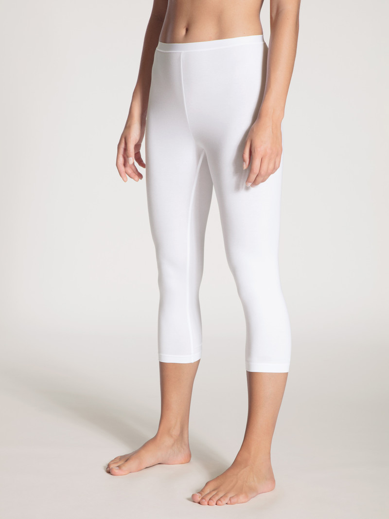 Weiss Calida Natural Comfort 3/4 Leggings Women Underwear | WFAEI-7468