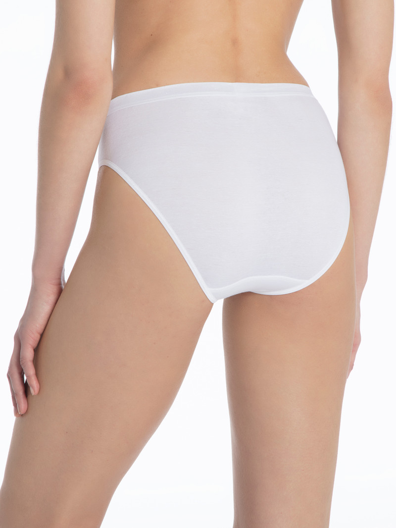 White Calida Classic Light Mini Brief 2pk Women Underwear | CBTQJ-4173