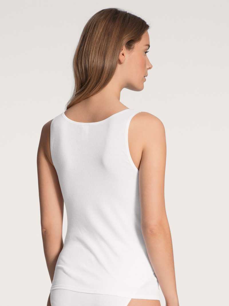 White Calida Classic Tank Top, Two-pack Women Underwear | UCBKZ-3206